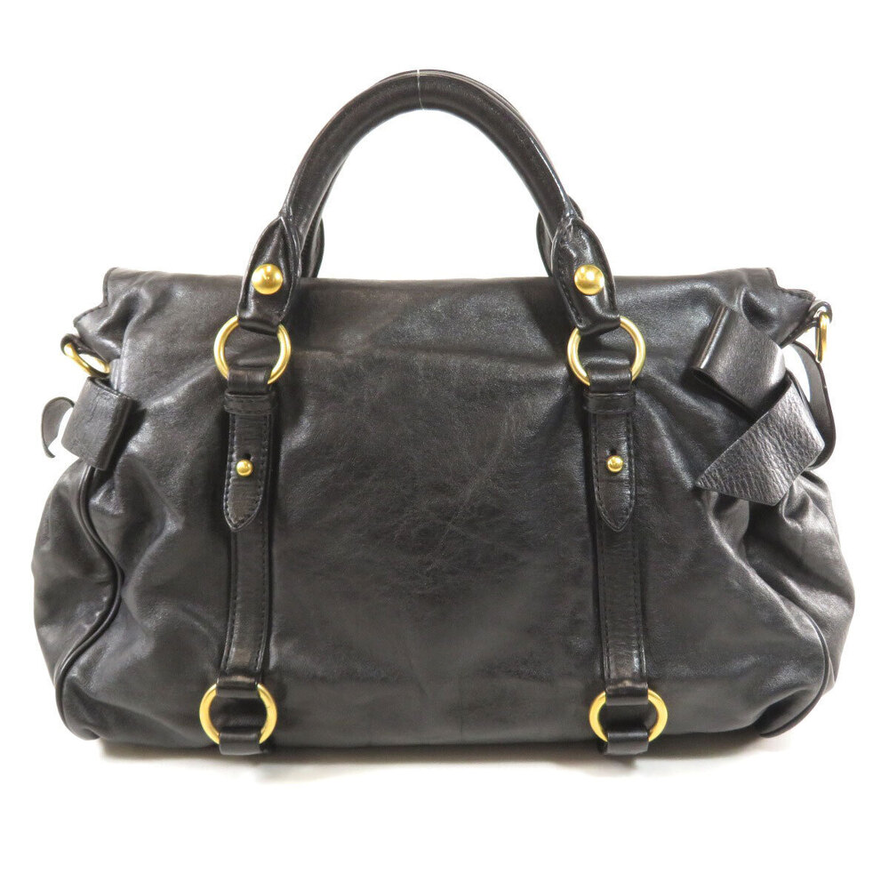 Miu Miu motif leather handbag logo